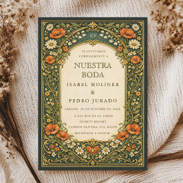 Convites Floresta Encantada Art Nouveau Nossa Noiva Casamen