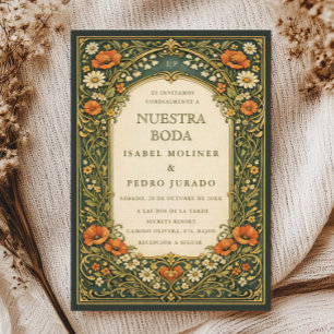 Convites Floresta Encantada Art Nouveau Nossa Noiva Casamen