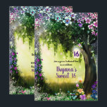 Convites Floresta Encantada de Madeira de Fantasia Doce 16<br><div class="desc">Personalize para qualquer evento.</div>