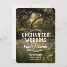 Convites Floresta Encantada Floral Rústica Árvore Casamento