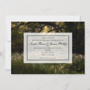 Convites Floresta Encantada Floral Rústica Árvore Casamento