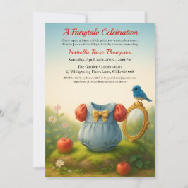 Convites Floresta Encantada Princesa Baby Shower Conto de F