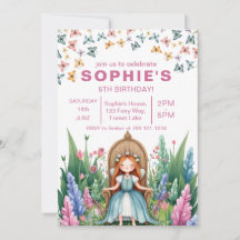 Floresta Encantada Princesa de Fada Aniversário