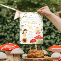 Floresta Fada Primeiro Aniversário Madeira Cogueir