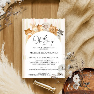 Convites Floresta Flor Orçamento Chá de fraldas