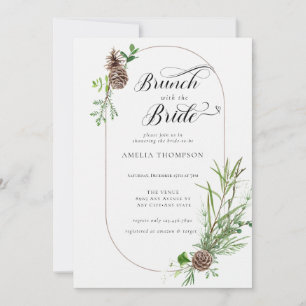 Convites Floresta Floral   Café da Manhã no Chá de Noiva