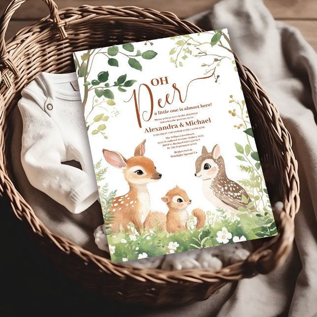 Convites Floresta Florestal Oh Deer Forest (Criador carregado)