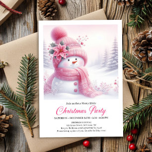 Convites Floresta Nevada Rústica Natal Crianças Imprimível 