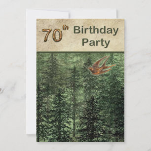 Convites Floresta para a Festa de aniversário 70