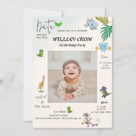 Convites Floresta - Primeiro Aniversário do Primeiro Ano