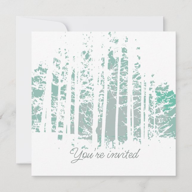Convites Floresta Selvagem no Parque Exterior (Verso)