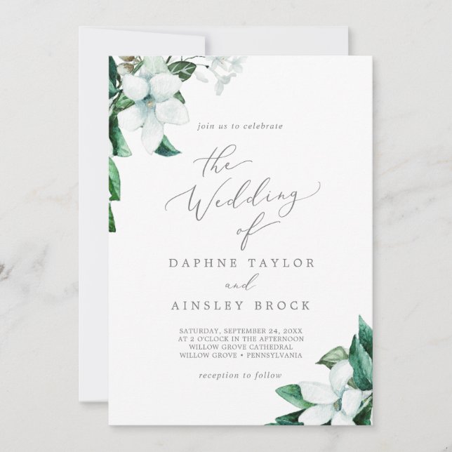 Convites Floresta Verde O Casamento De (Frente)