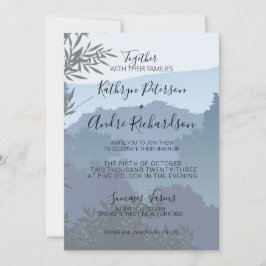 Convites Floresta Viagem de Aventura Azul