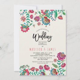 Convites Florestas de Laranja Brilhante Casamento floral