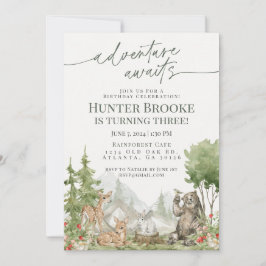 Convites Florestas Festas de aniversário