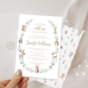 Convites Florestas florestais de floresta verde chá bebê