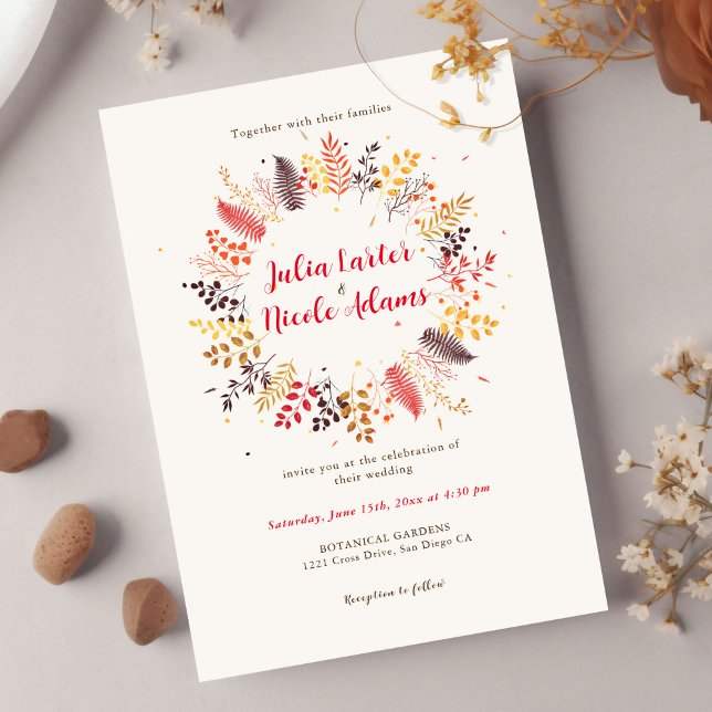 Convites Florestas Selvagens Florestais Fern Cogumelos Folh (Criador carregado)