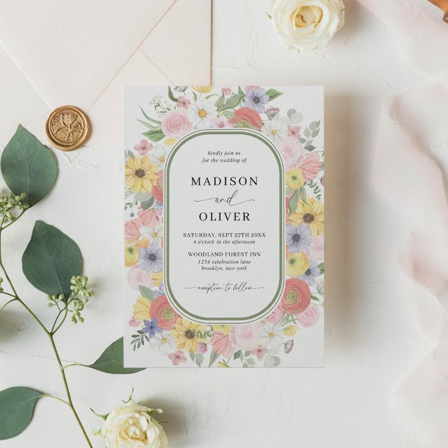 Convites Florestas Selvagens Selvagens Florestais Casamento (Criador carregado)