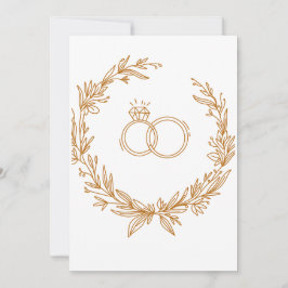 Convites Flourish branco e Dourado junta-se a nós para cele