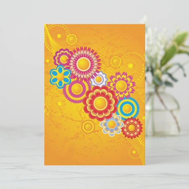 Convites Flourish Flowers (Criador carregado)