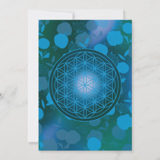 Convites flower of life, chakra,zen,sacred geometric,