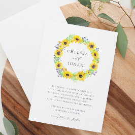 Convites Flowerfields Wreath Weditation