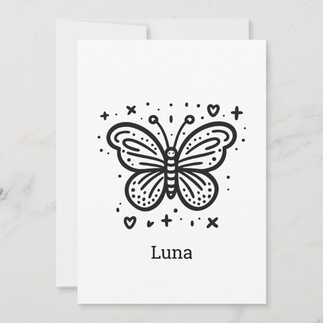 Convites Fluffy Buffalo Baby - Kawaii Fazenda Animal (Frente)