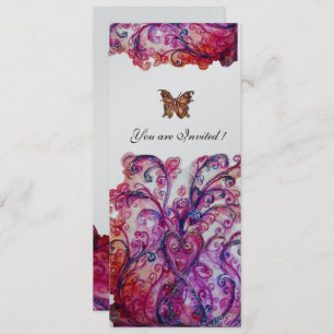 Convites FLUXAS QUÍMICAS prata rosa-rosa brilhante