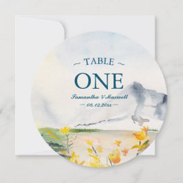 Convites Fluxo de Cores Selvagens e Número de Tabela de Mon