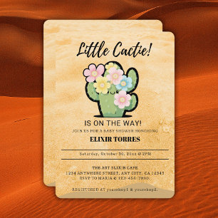Convites Fofa Floral Pequena Cuctie Kawaii Chá de Bebê