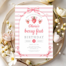 Fofa Menina Berry Primeiro Aniversário