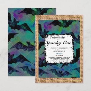 Convites Fofinho Fantasma de Halloween Festa de 1º Aniversá