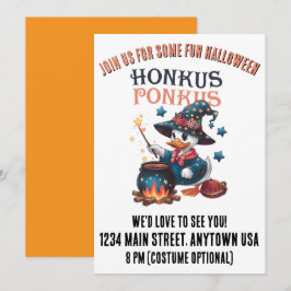 Convites Fofo Honkus Ponkus de Halloween