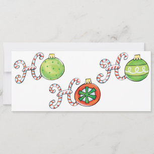Convites Fofo Natal Ho Ho Ho, Doces Canas Enfeites