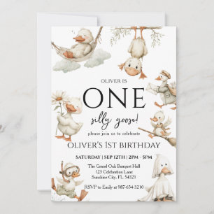 Convites fofo Patinho Bobo, Um Patinho Bobo Aniversário de 