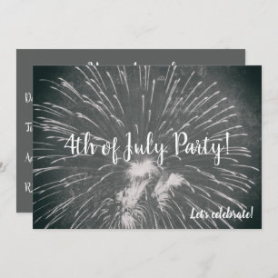 Convites Fogos de artifício 4 de julho