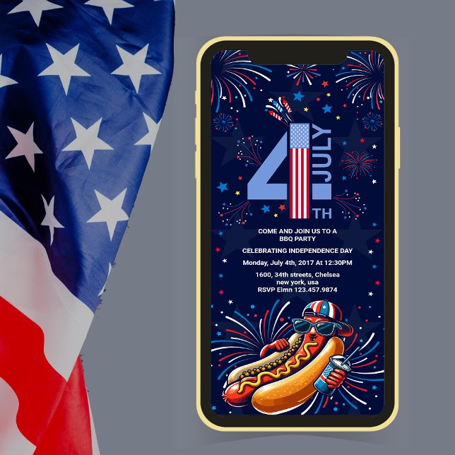 Convites fogos de artifício do dia da independência do CHUR (Criador carregado)