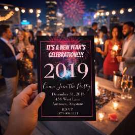 Convites Fogueira de Festa de Ano Novo