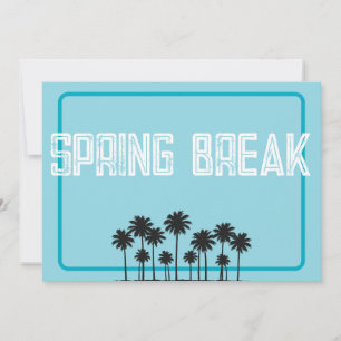 Convites Fôlder de Férias de Férias de Primavera