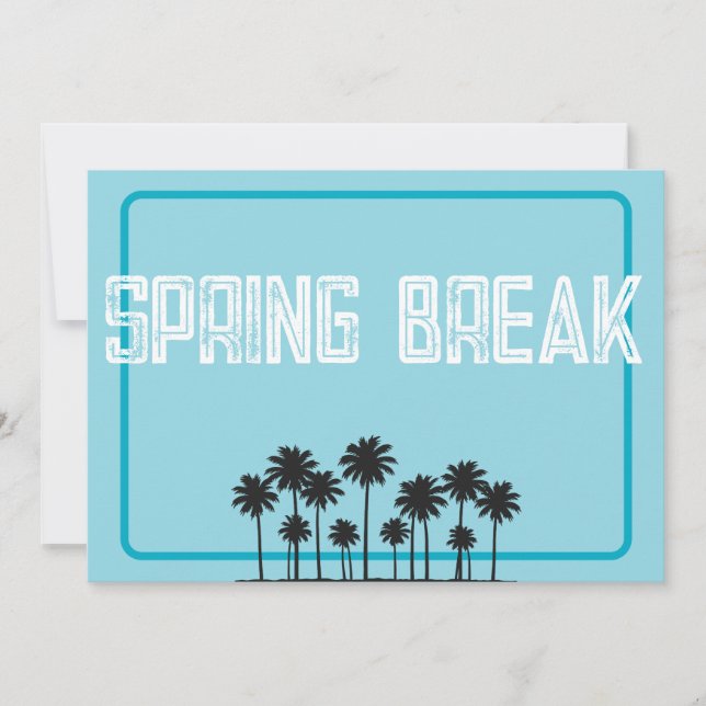 Convites Fôlder de Férias de Férias de Primavera (Frente)