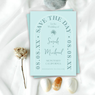 Convites Folha de Palmeira Leque Tropical Brilhante Verão S