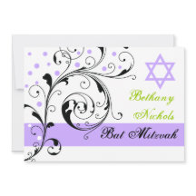 Folha de rolagem preta, branca, roxa e estrela de 