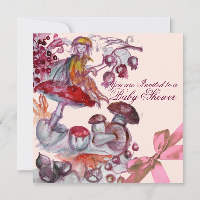 CONVITES FOLHA MÁGICA,COGUMELOS,CHÁ DE GAROTA DE ARCO DE RO (Frente)