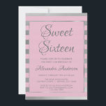 Convites Folha rosa e prateada Doce 16 Aniversário<br><div class="desc">Glama das Folhas Rosa e Prateada Doce Dezesseis Convites de aniversário para uma 16ª celebração da festa de aniversário. Este convite moderno é perfeito para uma Festa de aniversário Pink e Silver Girly Sweet 16. Entre em contato com o designer para obter itens correspondentes personalizados.</div>