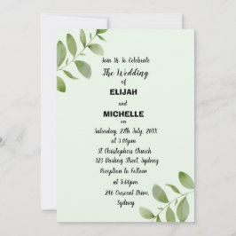 Convites Folha Russa de Aquarela