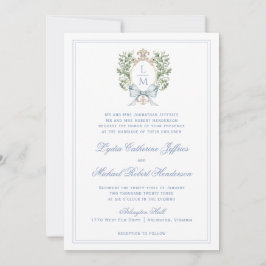 Convites Folha Tradicional com Arco | Casamento Monograma