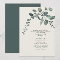 Folhagem Casamento Noiva Pais Verde Azul e Creme