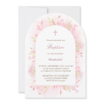 folhagem cor-de-água rosa Baptism