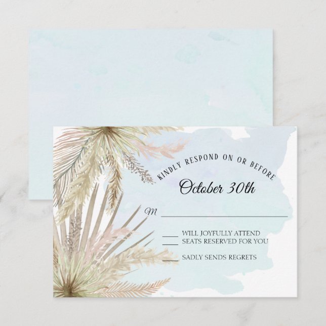 Convites Folhagem de Folhagem de Folha de Folha de Folha de (Frente/Verso)