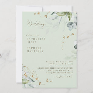 Convites Folhagem Leve Casamento Sem Pais